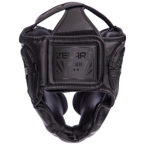 Шлем боксерский с полной защитой PU Зеларт BO-7041-BK