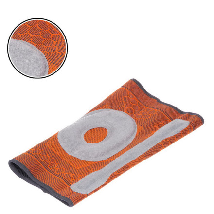 Наколінник еластичний бандаж SIBOTE ST-951 1шт сірий-оранжевий