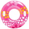 Надувной круг-тюбинг с ручками Intex 59256-1 Stars Pink