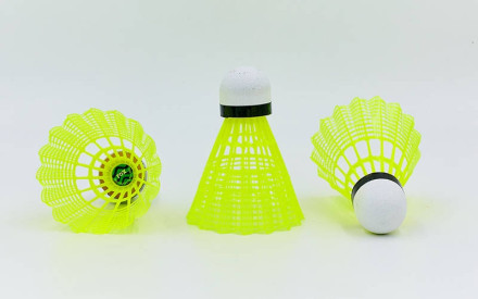 Волани для бадмінтону нейлонові (6шт) FOX T880-Y жовті