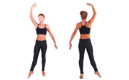  Лосіни гімнастичні дитячі Бавовна чорна UR DR-1204