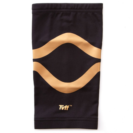 Наколінник еластичний бандаж TVFF 901301 1шт чорний-золотий