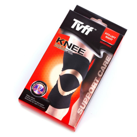 Наколінник еластичний бандаж TVFF 901301 1шт чорний-золотий