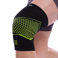 Наколінник еластичний бандаж SP-Sport SYK-1800 1шт чорний-салатовий