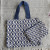 Cotton Shopping Bag Eco Shopper with makeup bag SRBG-35 JAZZ BLUE