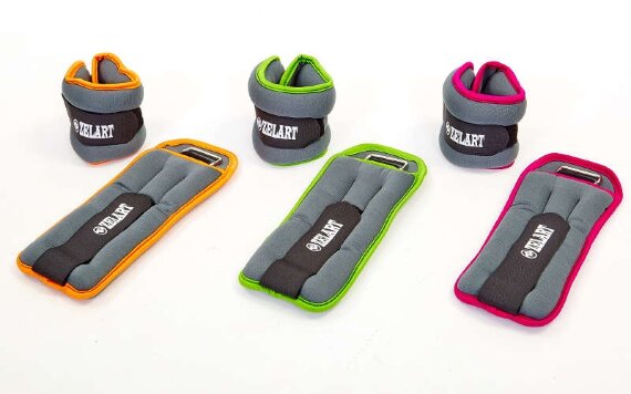 Утяжелители-манжеты для рук и ног ZEL FI-5733-2-P (2 x 1 кг)