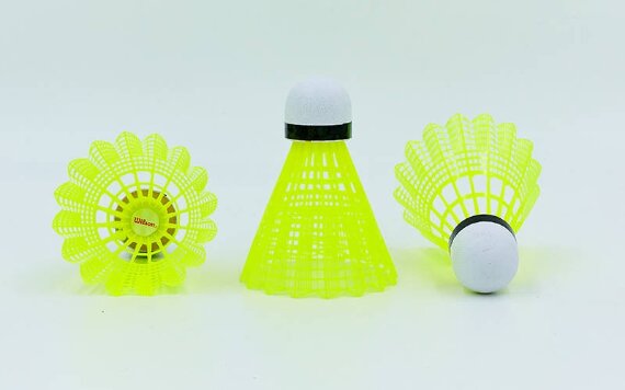Воланы для бадминтона нейлоновые (6шт) WILSON W881-Y