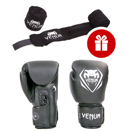 Перчатки боксерские Venum BO-8353-BK черный