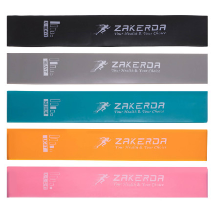 Гумки для фітнесу набір LOOP BANDS ZAKERDA FI-2823 5шт
