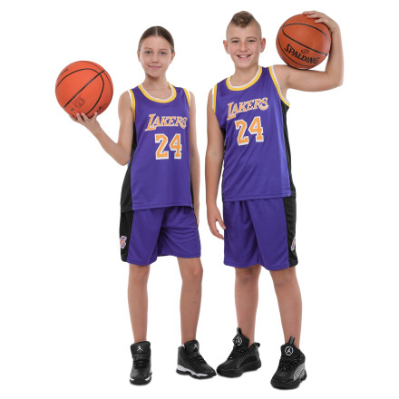 Форма баскетбольная подростковая NB-Sport NBA KOBE BRYANT LAKERS 24 BA-9831