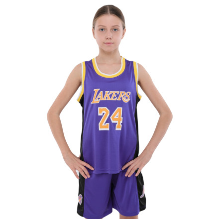 Форма баскетбольная подростковая NB-Sport NBA KOBE BRYANT LAKERS 24 BA-9831