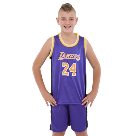 Форма баскетбольная подростковая NB-Sport NBA KOBE BRYANT LAKERS 24 BA-9831