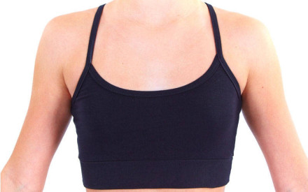 Майка-топ спортивна Х-б на бретелях чорна UR DR-774-BK дитяча