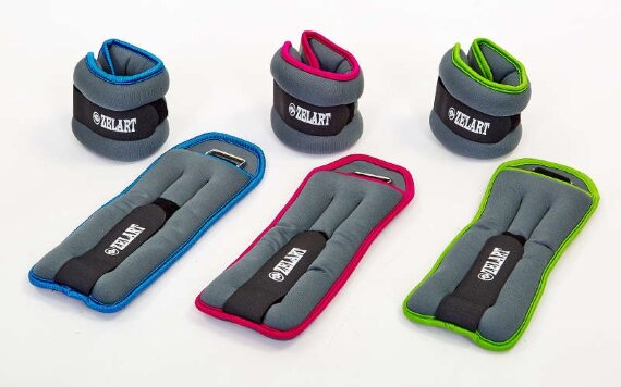 Утяжелители-манжеты для рук и ног ZEL FI-5733-3-V (2 x 1,5 кг)