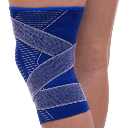 Наколінник еластичний бандаж з фіксуючим ременем SIBOTE ST-7029 1шт