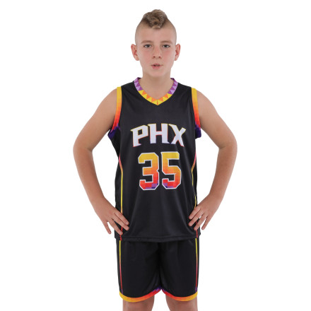 Форма баскетбольная подростковая NB-Sport NBA PHOENIX SUNS DURANT 35 BA-9830