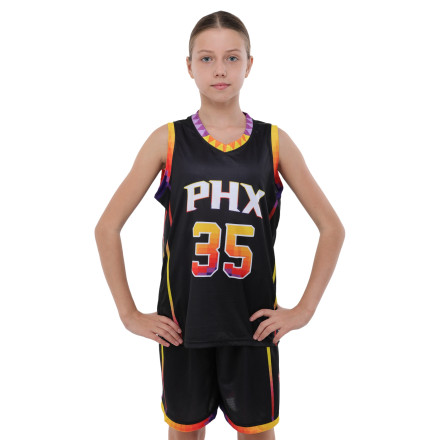 Форма баскетбольная подростковая NB-Sport NBA PHOENIX SUNS DURANT 35 BA-9830