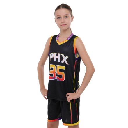 Форма баскетбольная подростковая NB-Sport NBA PHOENIX SUNS DURANT 35 BA-9830