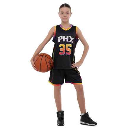 Форма баскетбольная подростковая NB-Sport NBA PHOENIX SUNS DURANT 35 BA-9830