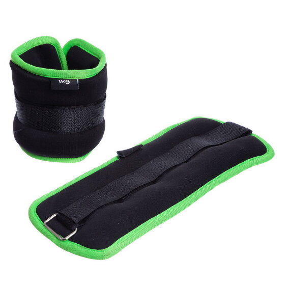 Утяжелители-манжеты для рук и ног (2*1 кг) Zelart FI-1303-2-GR