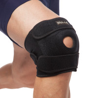 Наколінник бандаж із еластичними ребрами жорсткості MUTE 9035 1шт чорний