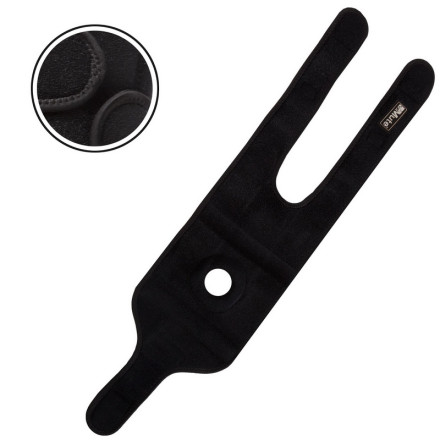 Наколінник бандаж із еластичними ребрами жорсткості MUTE 9035 1шт чорний