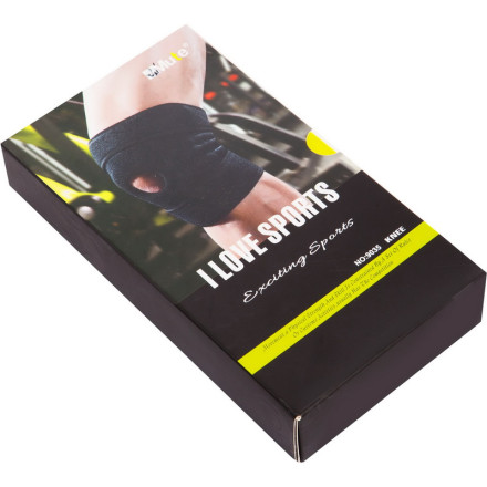 Наколінник бандаж із еластичними ребрами жорсткості MUTE 9035 1шт чорний