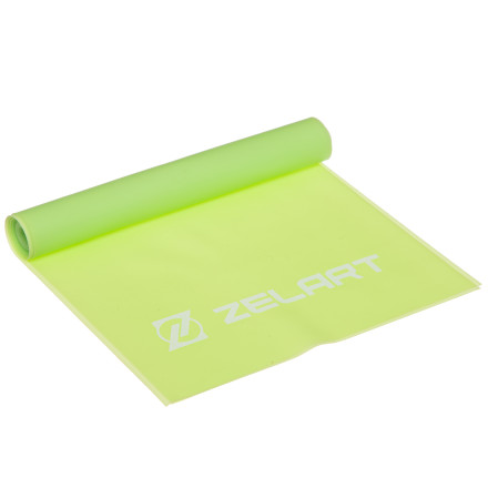 Стрічка еластична для фітнесу та йоги Zelart FI-6306-1_2 салатовий