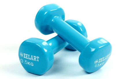 Гантелі для фітнесу з вініловим покриттям Beauty (2x0,5 кг) TA-5225-0,5