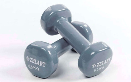 Гантелі для фітнесу з вініловим покриттям Beauty (2x0,5 кг) TA-5225-0,5