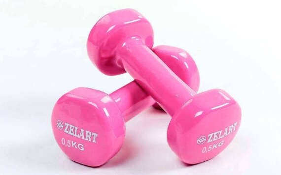 Гантели для фитнеса с виниловым покрытием Beauty (2x0,5кг) TA-5225-0,5