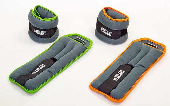 Утяжелители-манжеты для рук и ног ZEL FI-5733-4-OR (2 x 2 кг)