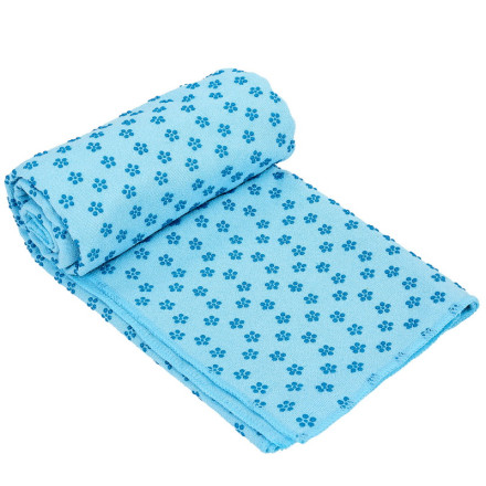 Коврик-полотенце для йоги и фитнеса Yoga Mat-Towel FI-4938 голубой