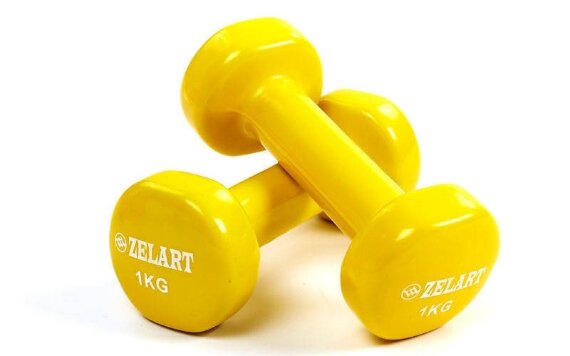 Гантели для фитнеса с виниловым покрытием Beauty (2x1кг) TA-5225-1