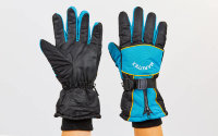 Рукавички гірськолижні теплі AZL-7 чорно-блакитний