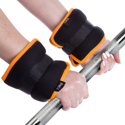 Обтяжувачі-манжети для рук та ніг (2*1.5 кг) Zelart FI-1303-3-OR