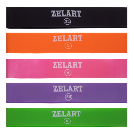 Гумки для фітнесу набір LOOP BANDS ZELART FI-6951 5шт