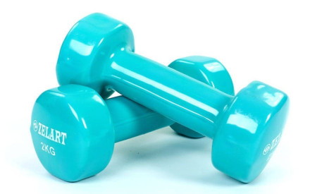 Гантелі для фітнесу з вініловим покриттям Zelart Beauty (2x2кг) TA-5225-2