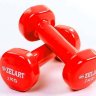 Гантели для фитнеса с виниловым покрытием Zelart Beauty (2x2кг) TA-5225-2