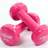 Гантели для фитнеса с виниловым покрытием Zelart Beauty (2x2кг) TA-5225-2
