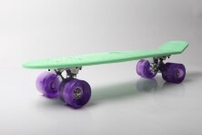 Скейт Penny Board SK-5672-12 мятный со светящимися колесами