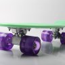 Скейт Penny Board SK-5672-12 мятный со светящимися колесами