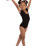 Купальник для гимнастики и танцев Little Dancer DR-1053-BK черный