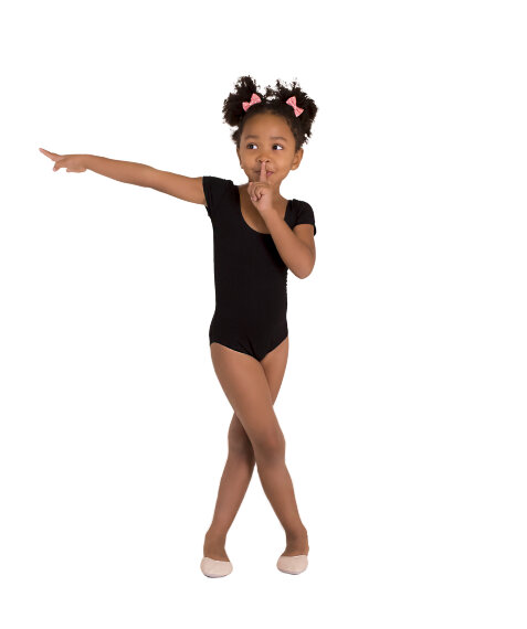 Купальник для гимнастики и танцев Little Dancer DR-1053-BK черный