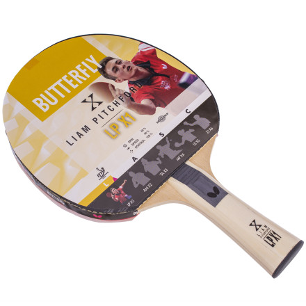 Ракетка для настільного тенісу BUTTERFLY 85080 LIAM PITCHFORD LPX1