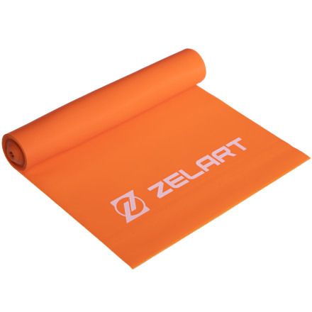 Стрічка еластична для фітнесу та йоги Zelart FI-6219-1_5 оранжевий