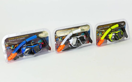 Набір для плавання маска із трубкою Zelart M266-SN138-SIL