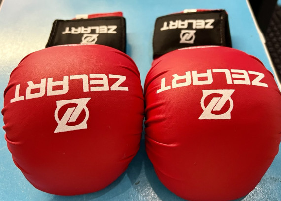 Рукавиці (накладки) для карате Зеларт MA-5855 S-XL (червоний) Код MA-5855