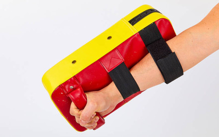 Маківара тай-пед Everlast F-08-RY р-р 38x10x19см червоно-жовтий