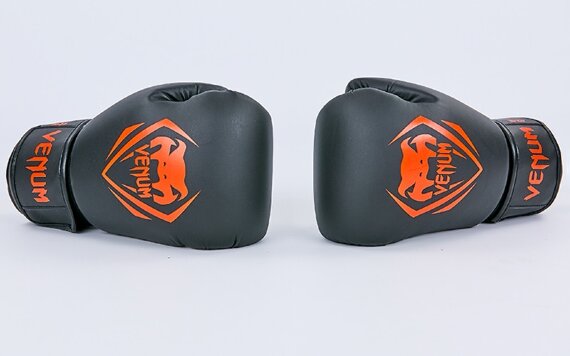 Перчатки боксерские Venum BO-8351-BKR черный-красный